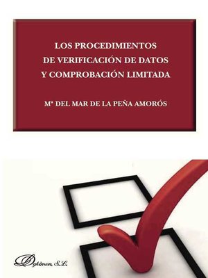 cover image of Los procedimientos de verificación de datos y comprobación limitada